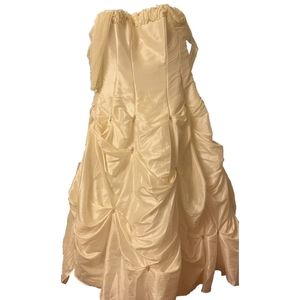 David Bridal Alfred Angels Size 20 Ivory Wedding Dress